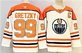 Men's Edmonton Oilers #99 Wayne Gretzky White Orange 2024-25 With C Patch Heritage Classic Primegreen Stitched Jersey,baseball caps,new era cap wholesale,wholesale hats
